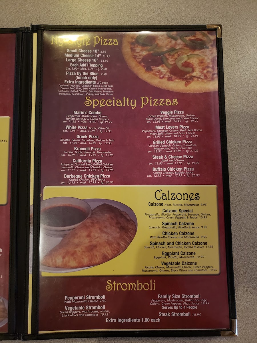 Menu Mario's Italian Restaurant-2